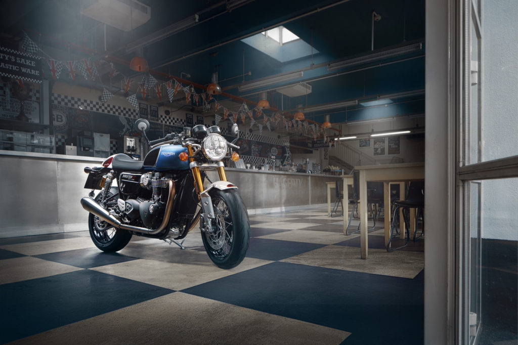 A Thruxton RS Ton Up edition. Photo courtesy Triumph.