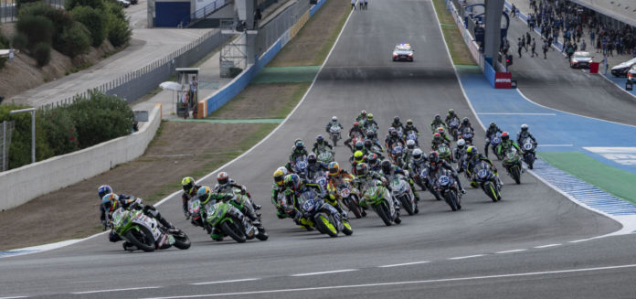The FIM Supersport 300 World Championship will have a new rider minimum age limit, maximum grid size, and minimum qualifying cut-off standard in 2022. Photo courtesy Kawasaki.