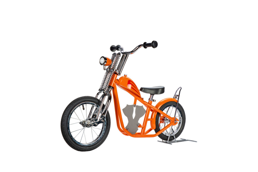 A Strider balance bike customized by Ron Paugh and his team at Paughco. Photo courtesy Strider.
