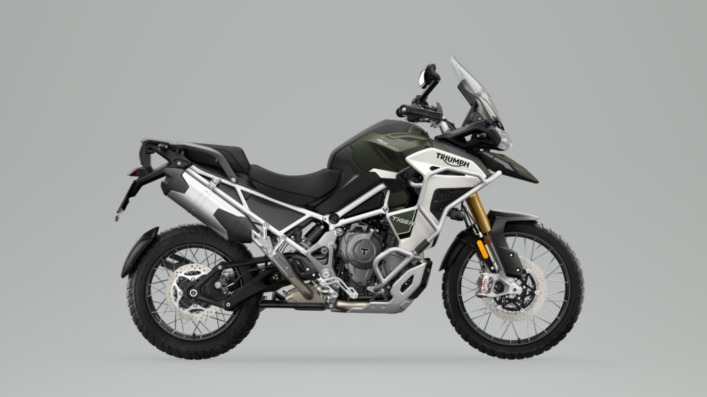 A 2022-model Triumph Tiger 1200 Rally Explorer. Photo courtesy Triumph.