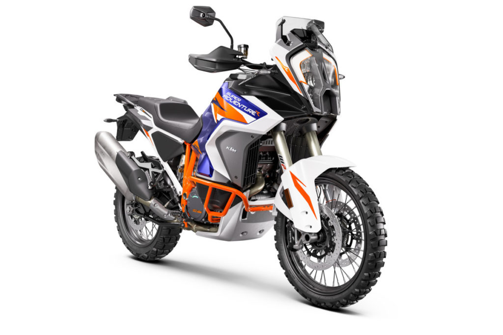 A 2022-model KTM 1290 Super Adventure R at rest. Photo courtesy KTM.