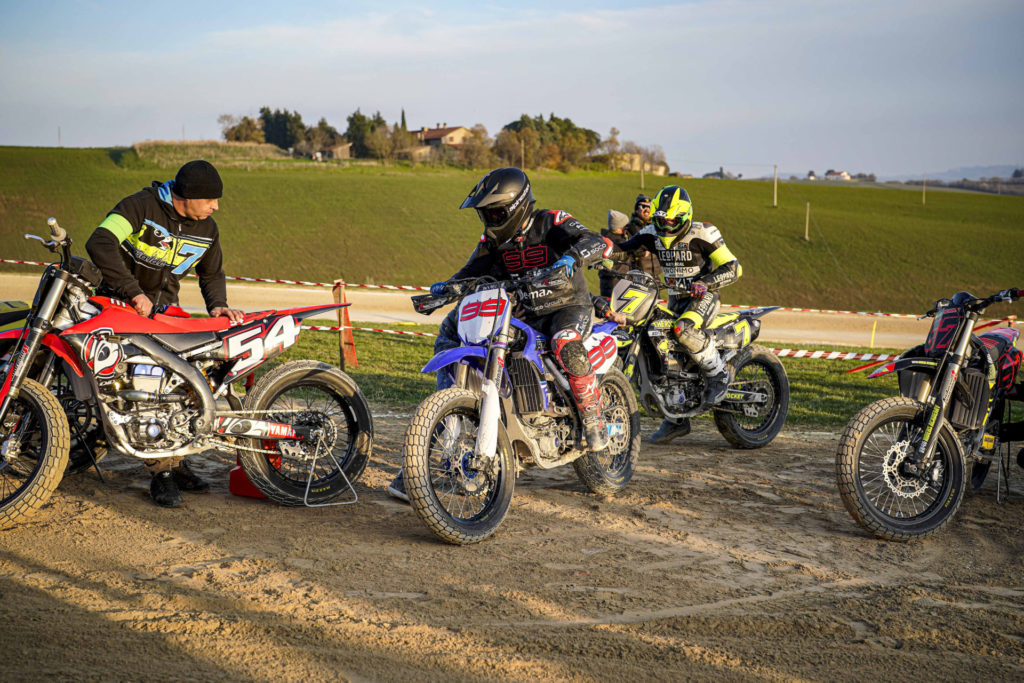 Jorge Lorenzo (99) was one of the invited guest racers. Photo courtesy VR46 Racing.