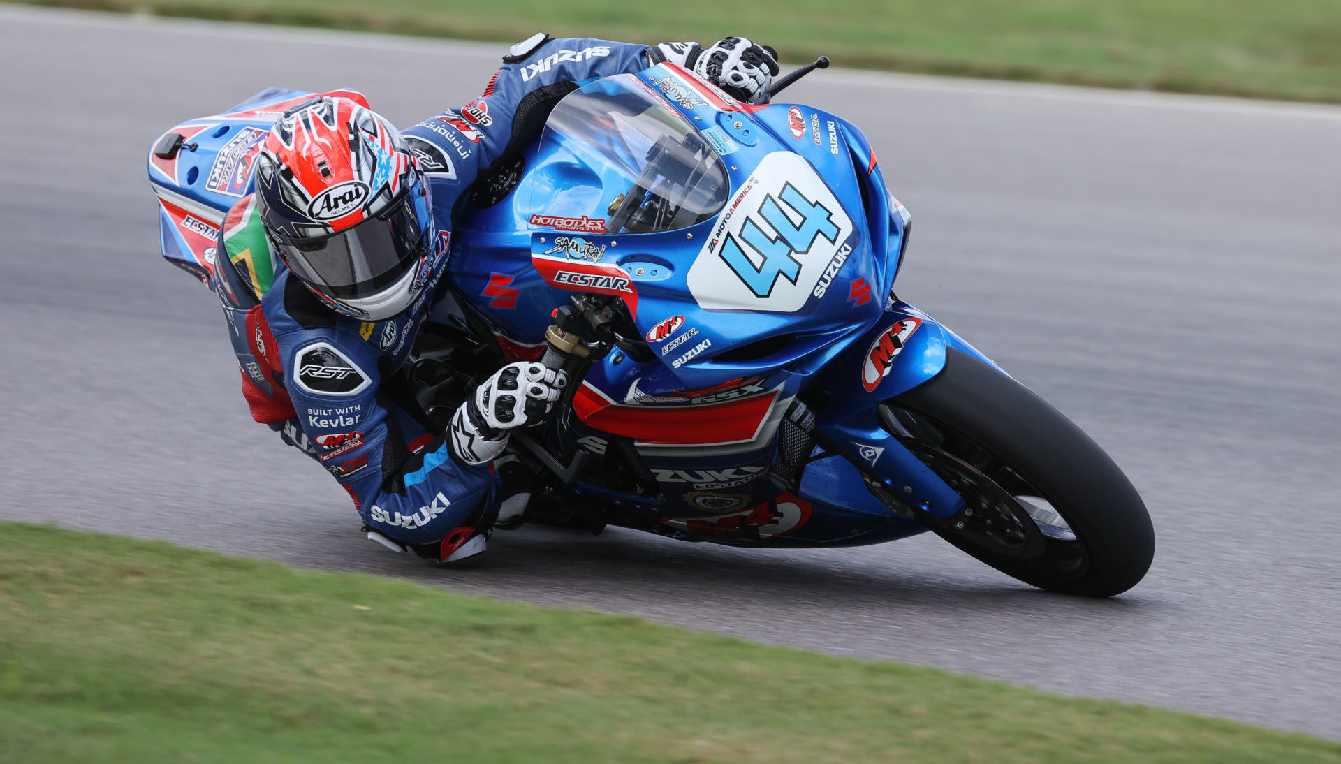 MotoAmerica Supersport race winner Sam Lochoff (44) will return to Team Hammer for 2022 . Photo by Brian J. Nelson.