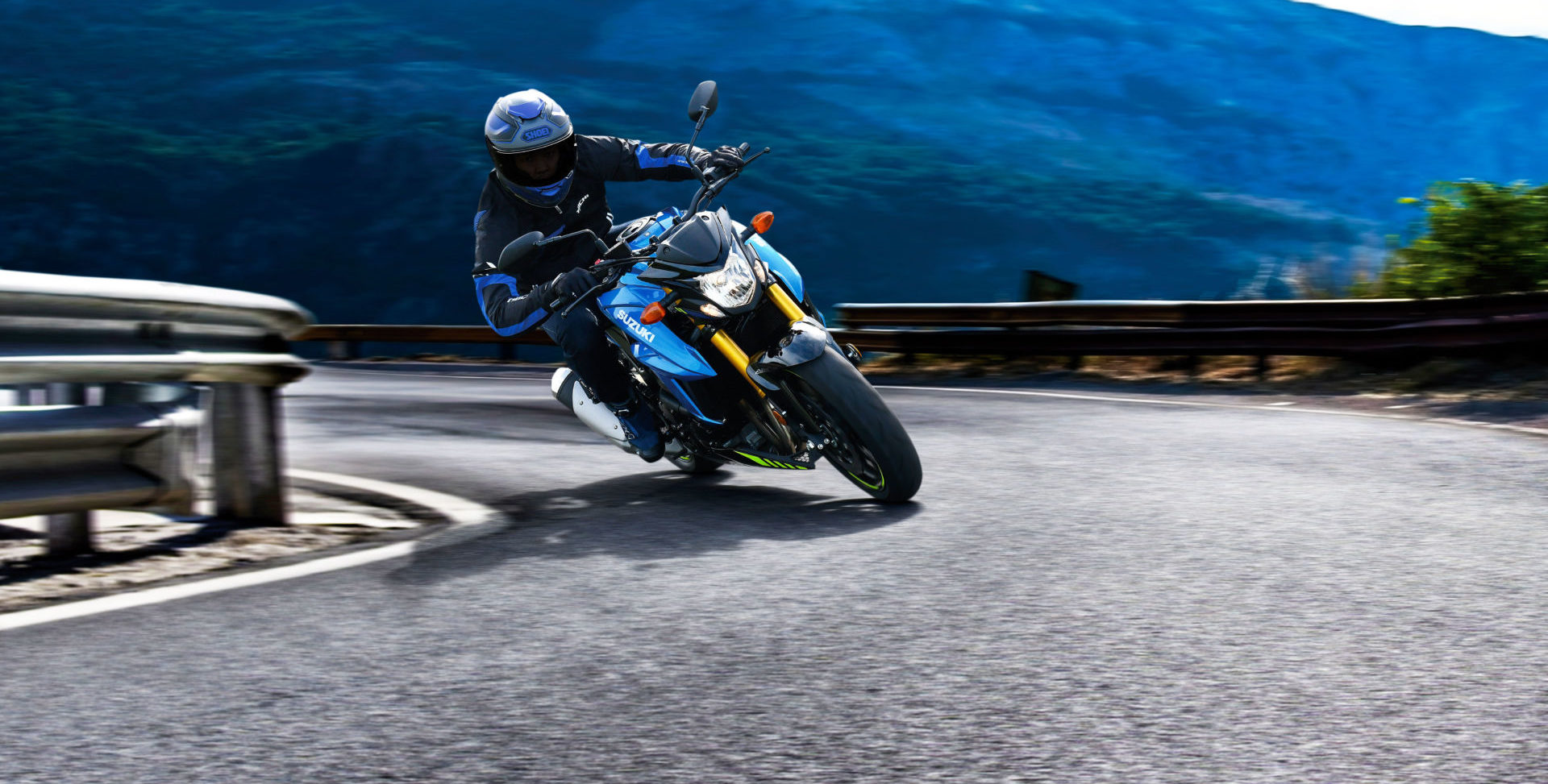 A 2022-model Suzuki GSX-S750Z at speed. Photo courtesy Suzuki Motor of America, Inc.