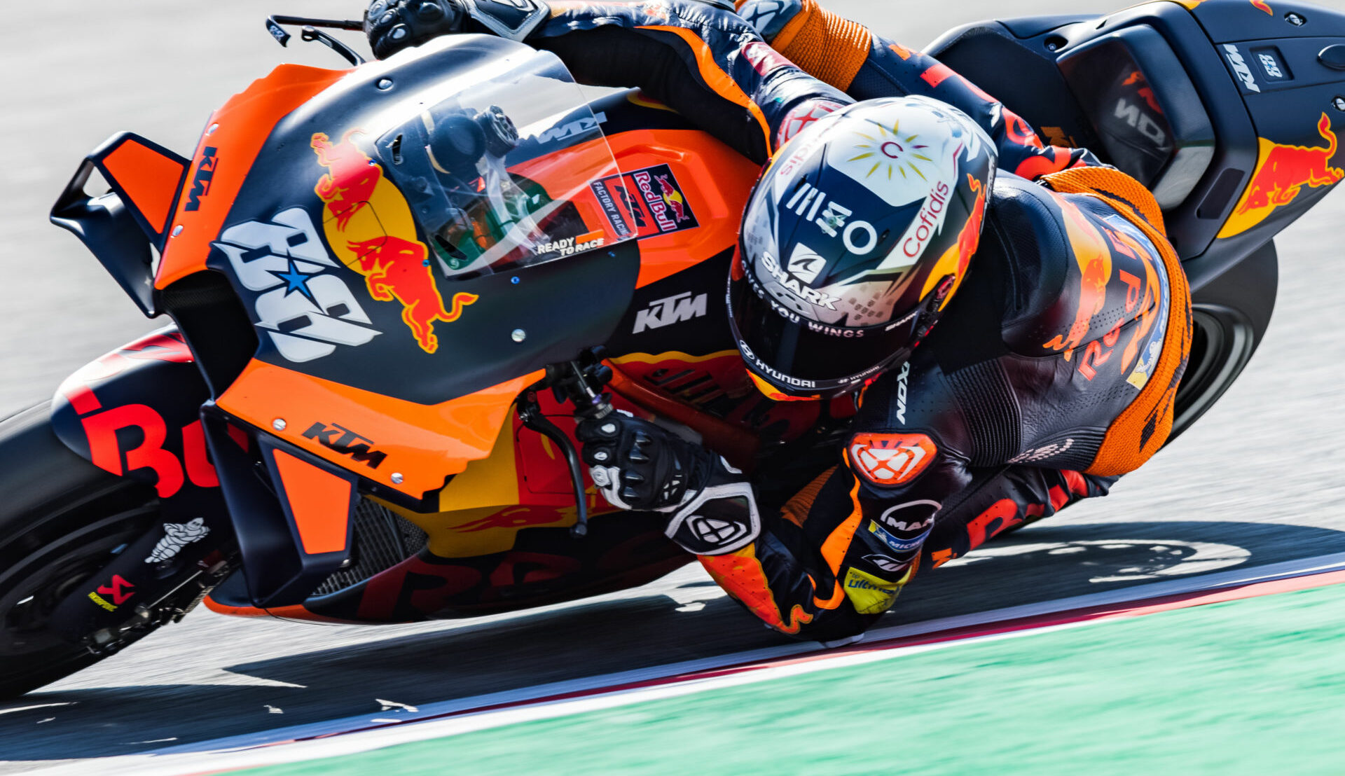 Miguel Oliveira (88) won the MotoGP race at Circuit de Barcelona - Catalunya in 2021. Photo courtesy KTM Factory Racing.