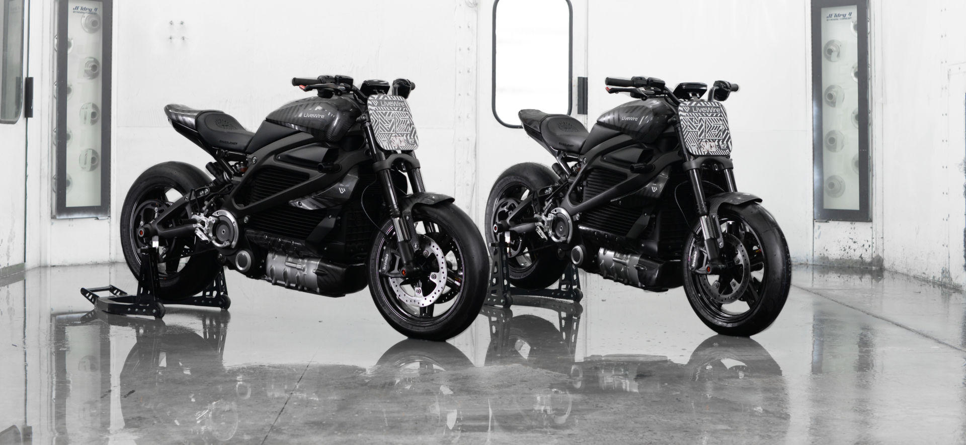SMCO founders Aaron and Shaun Guardado built these LiveWire One electric racebikes. Photo courtesy LiveWire.