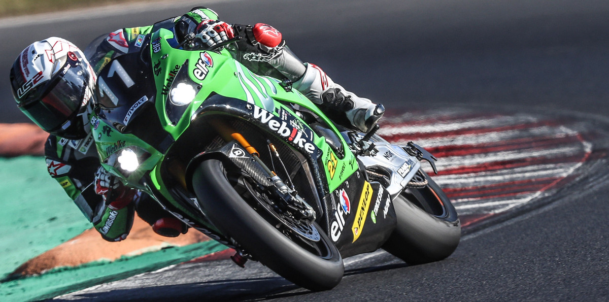 Webike SRC Kawasaki France Trickstar (11) in action at the 6 Hours of Most in 2021 with outgoing rider Jeremy Guarnoni on board. Photo courtesy FIMEWC.