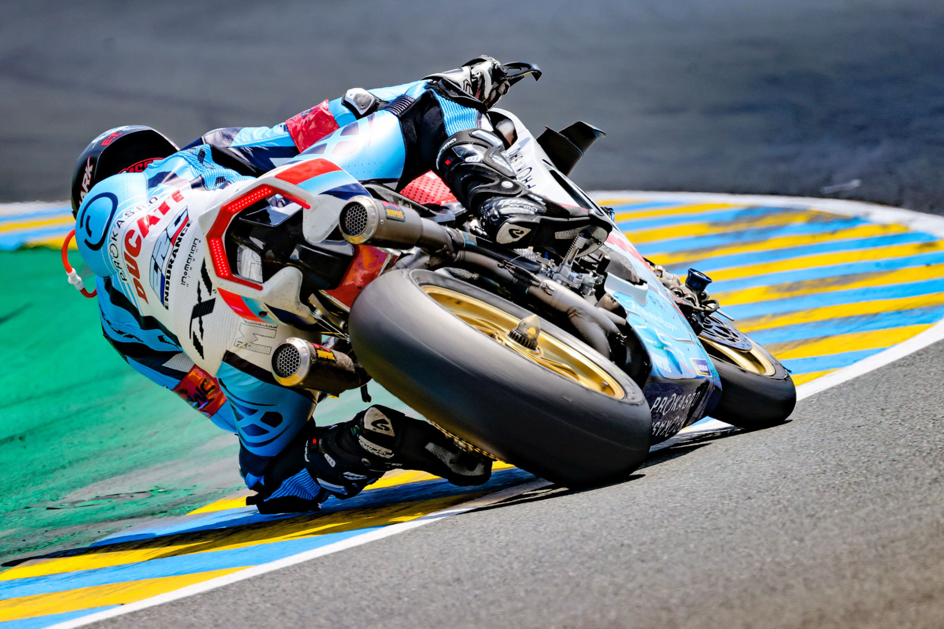 ERC Endurance Ducati in action during the 2021 FIM Endurance World Championship. Photo courtesy FIM EWC.