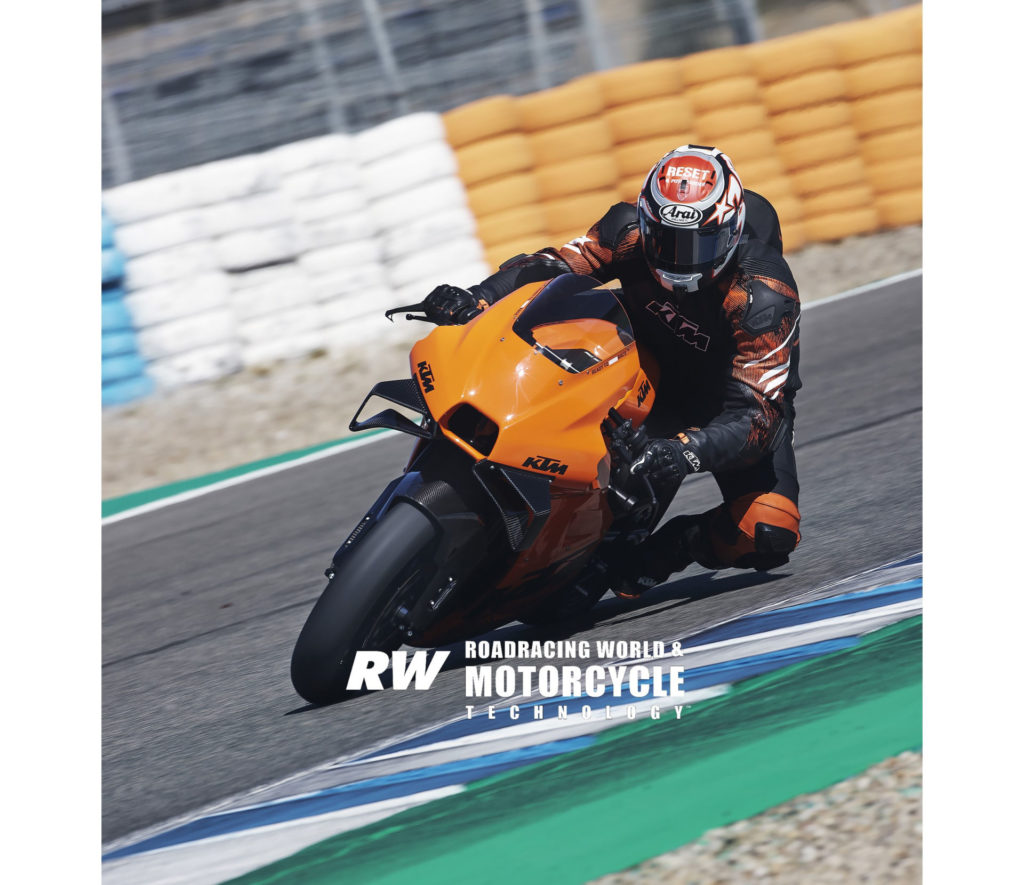 Chris Ulrich found that the RC 8C fit him well and was really fun to ride. Photo courtesy KTM.