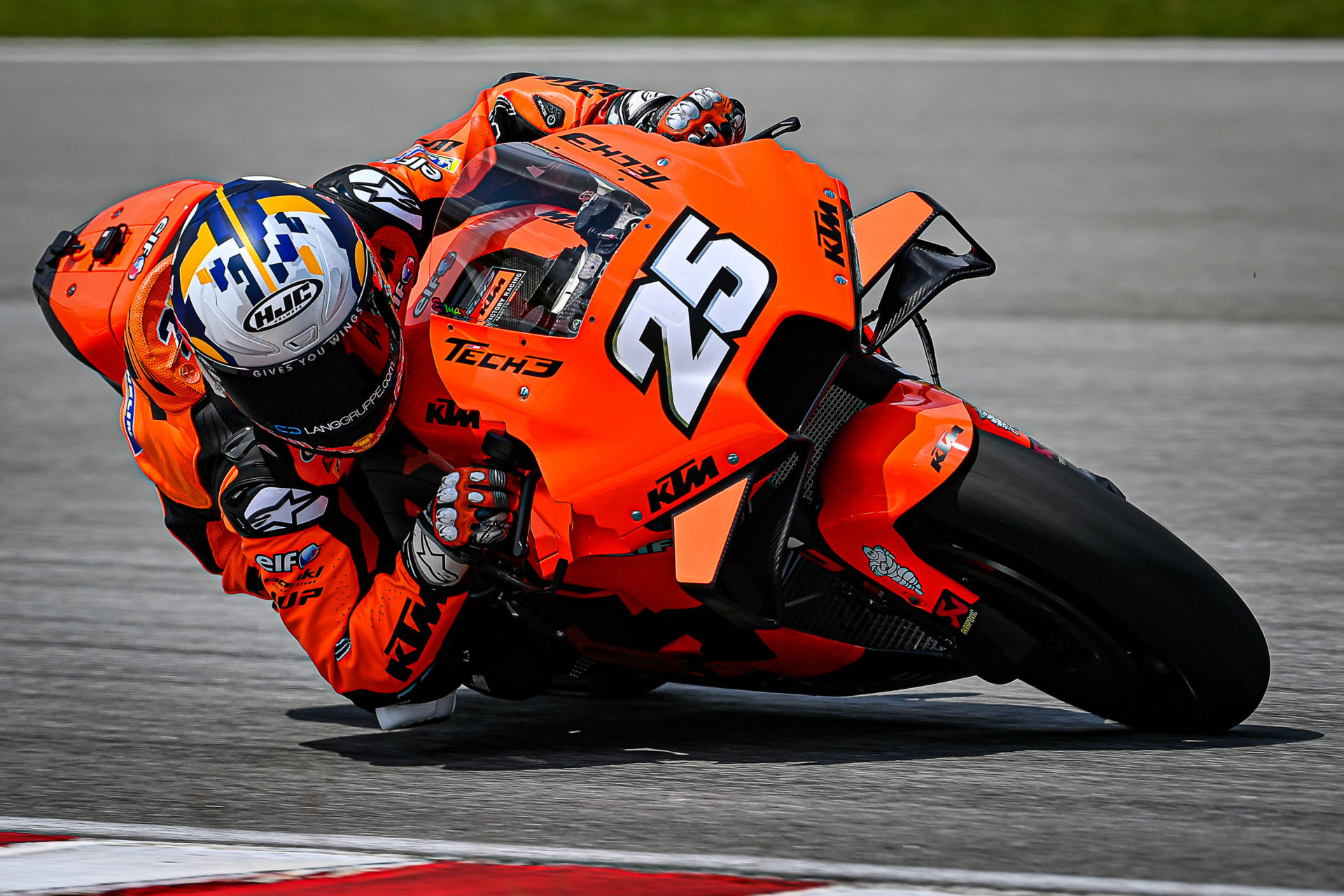 Raul Fernandez (25) was one of five rookies and several test riders on track Monday at Sepang International Circuit for the MotoGP shakedown test. Photo courtesy Dorna.