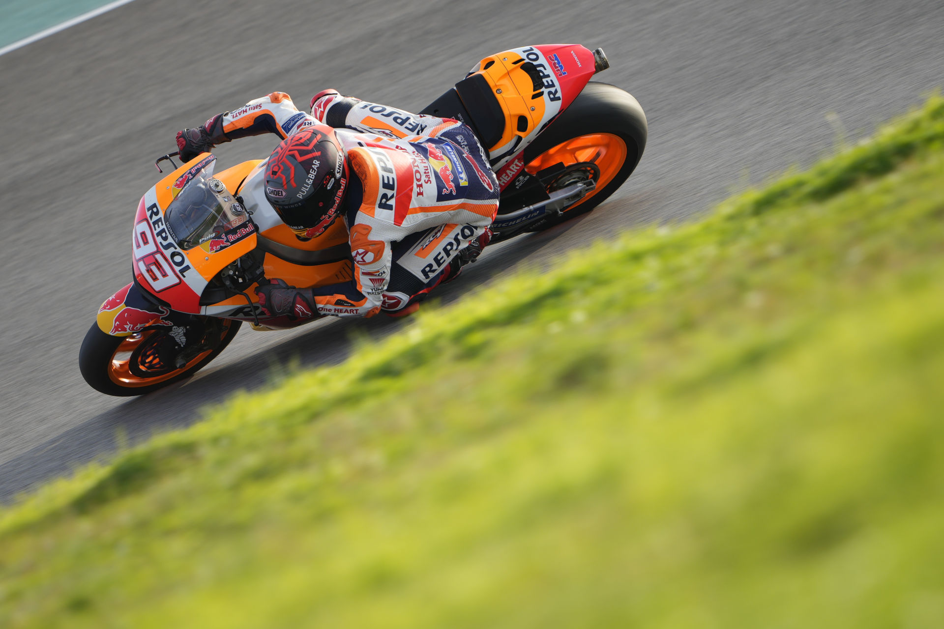 Marc Marquez (93) riding a Honda RC213V-S at Algarve International Circuit, in Portimao, Portugal. Photo courtesy Repsol Honda.