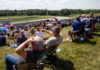 Fans watching racing during the MotoAmerica event at Pittsburgh International Race Complex. Photo by Brian J. Nelson.