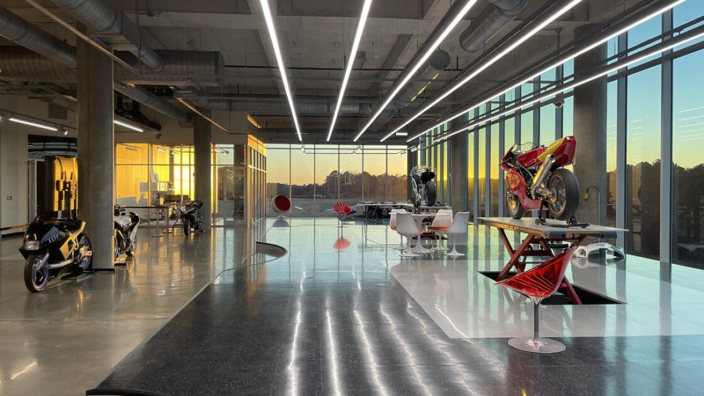 A view of the inside of the new Barber Advanced Design Center at Barber Motorsports Park. Photo courtesy Barber Motorsports Park.