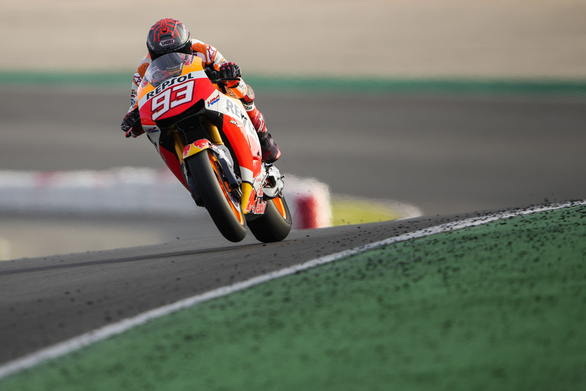 Marc Marquez (93) testing Monday at Algarve International Circuit in Portugal. Photo courtesy Repsol Honda.