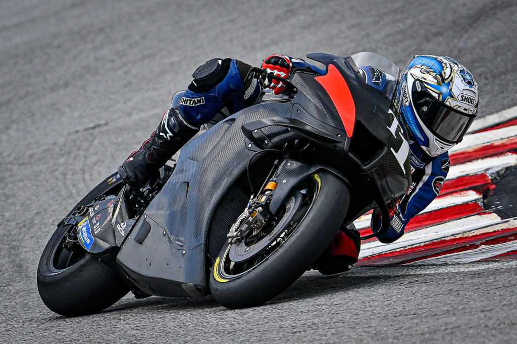 Yamaha test rider Kohta Nozane (T1). Photo courtesy Dorna.