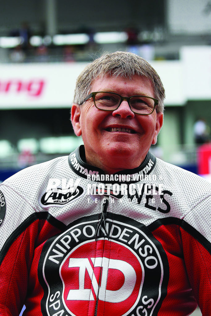 Wes Cooley at Suzuka in 2017. "I didn't realize that many people remembered who I was. I couldn't believe it," Cooley said. Photo by Shigeo Kibiki. 