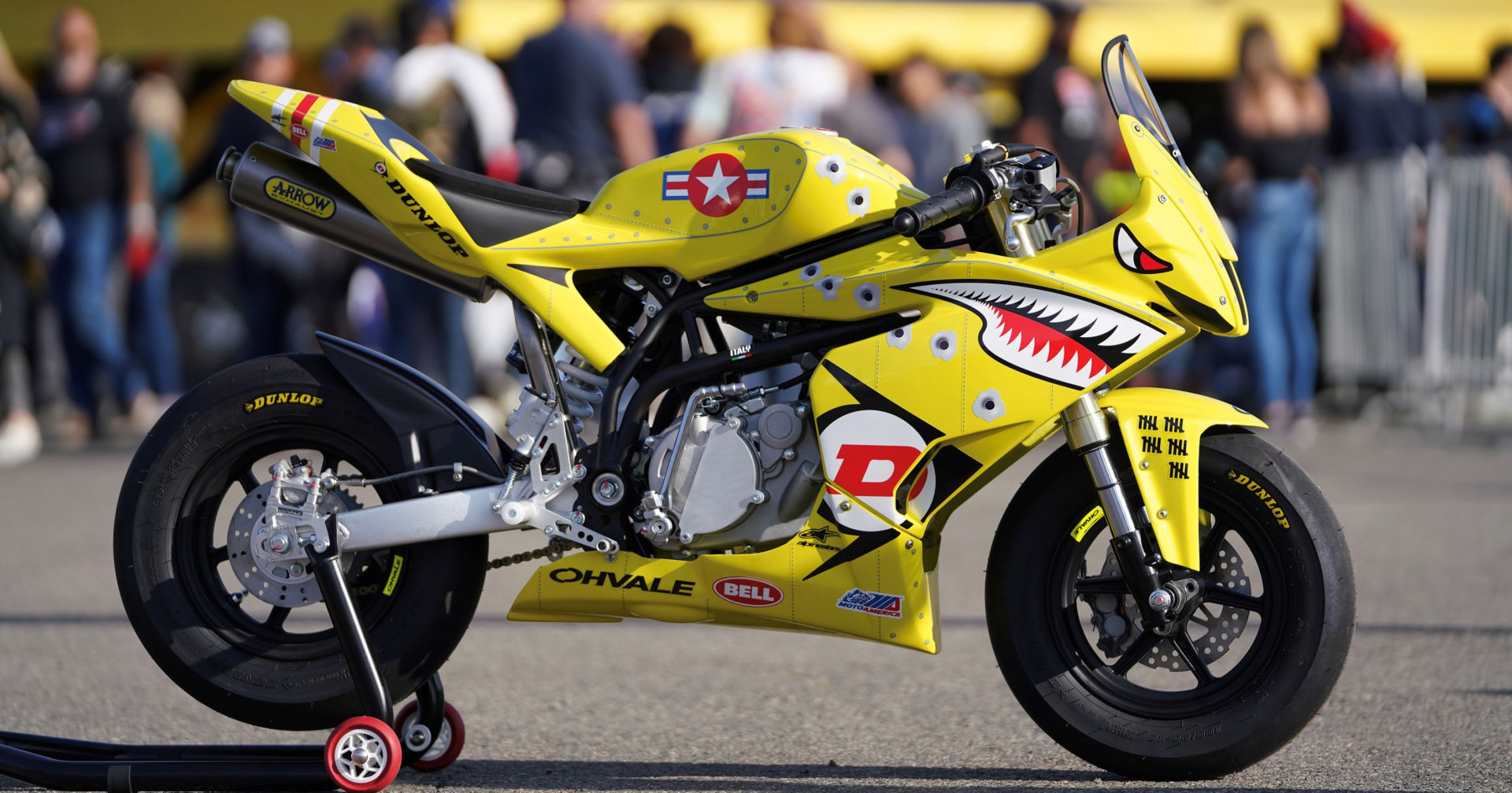 Dunlop is giving away this customized and race-ready Ohvale. Photo courtesy Dunlop.