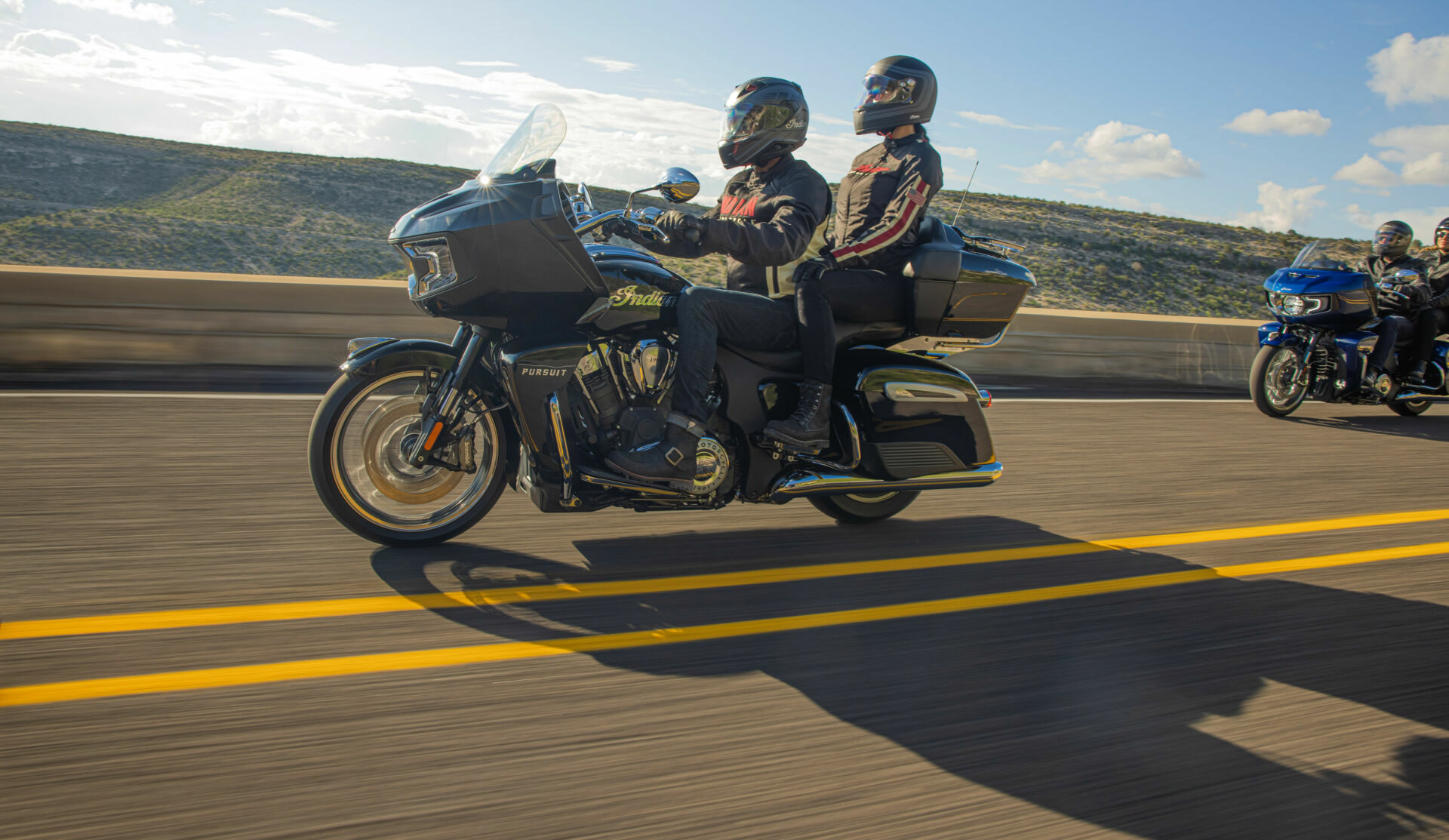 A 2022-model Indian Pursuit Limited on the road. Photo courtesy Indian Motorcycle.