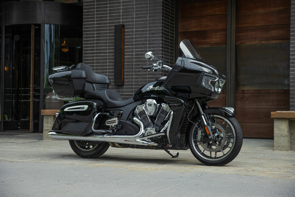 A 2022-model Indian Pursuit Limited at rest. Photo courtesy Indian Motorcycle.