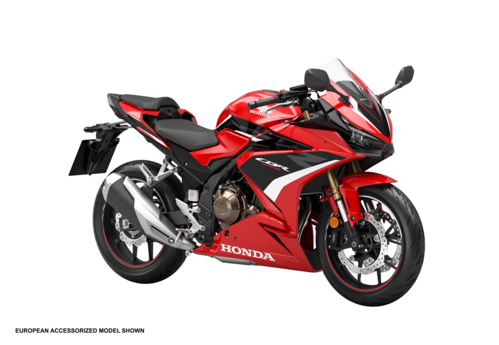 A 2022-model Honda CBR500R. Photo courtesy American Honda.