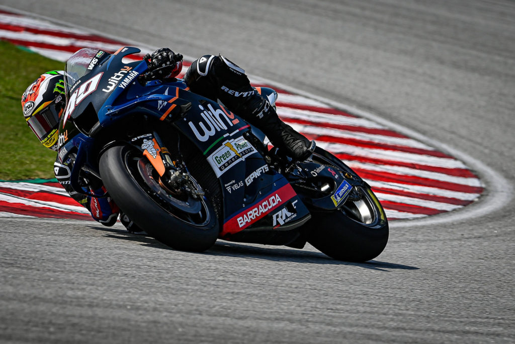 Darryn Binder (40) in action at Sepang. Photo courtesy Dorna.