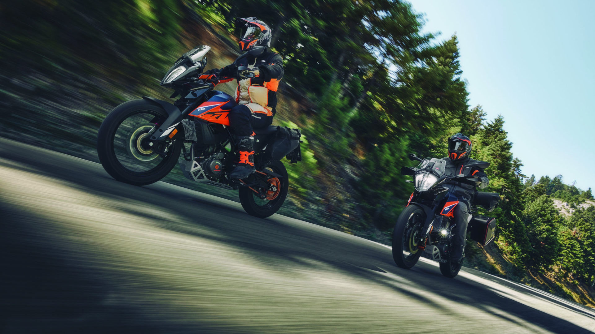 2022-model KTM 390 Adventure demo motorcycles will be available at selected events. Photo by @francescmonterophoto, courtesy KTM.