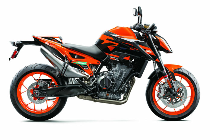 A 2022-model KTM 890 Duke GP. Photo by Kiska, courtesy KTM.