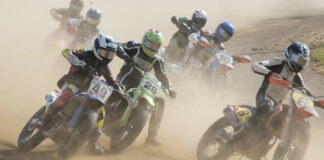 Action from the AMA Flat Track Grand Championship in 2020. Photo courtesy AMA.