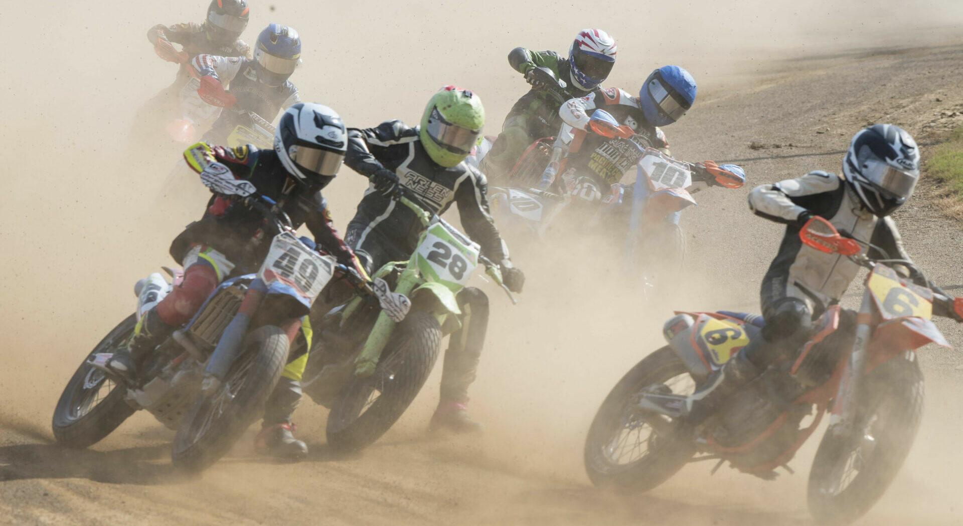 Action from the AMA Flat Track Grand Championship in 2020. Photo courtesy AMA.