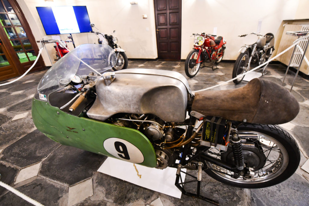 The eight-cylinder Moto Guzzi that went 285 kph (177 mph) in 1955. Photo courtesy Giorgio Parodi Association.