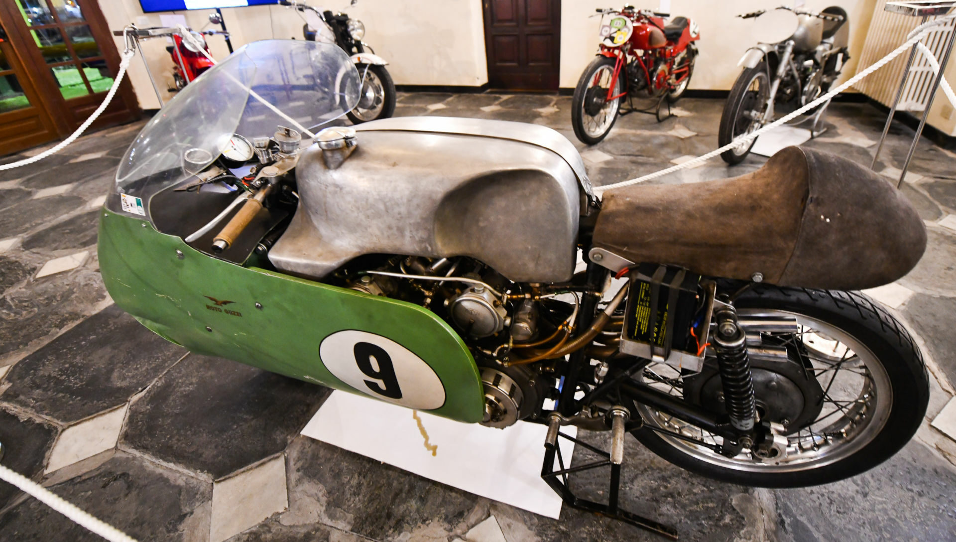 The eight-cylinder Moto Guzzi that went 285 kph (177 mph) in 1955. Photo courtesy Giorgio Parodi Association.