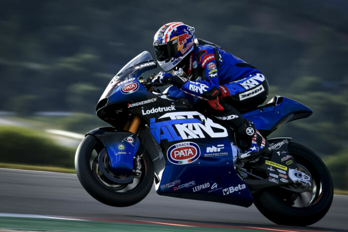 Joe Roberts (16). Photo courtesy Dorna. Joe Roberts (16). Photo courtesy Dorna.
