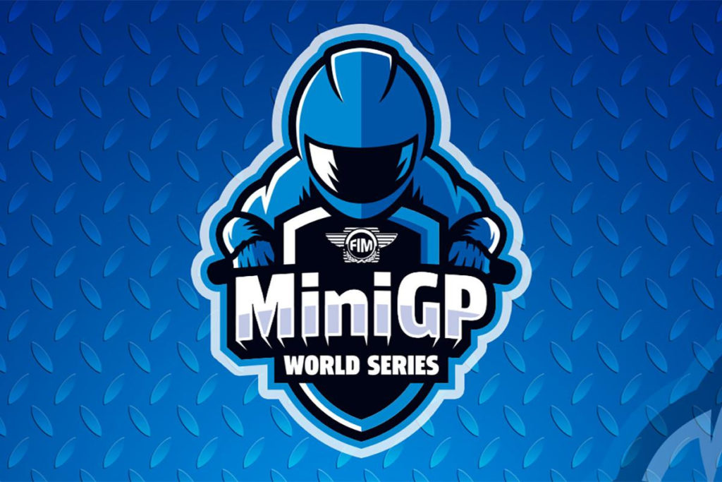 The FIM MiniGP World Series logo. 