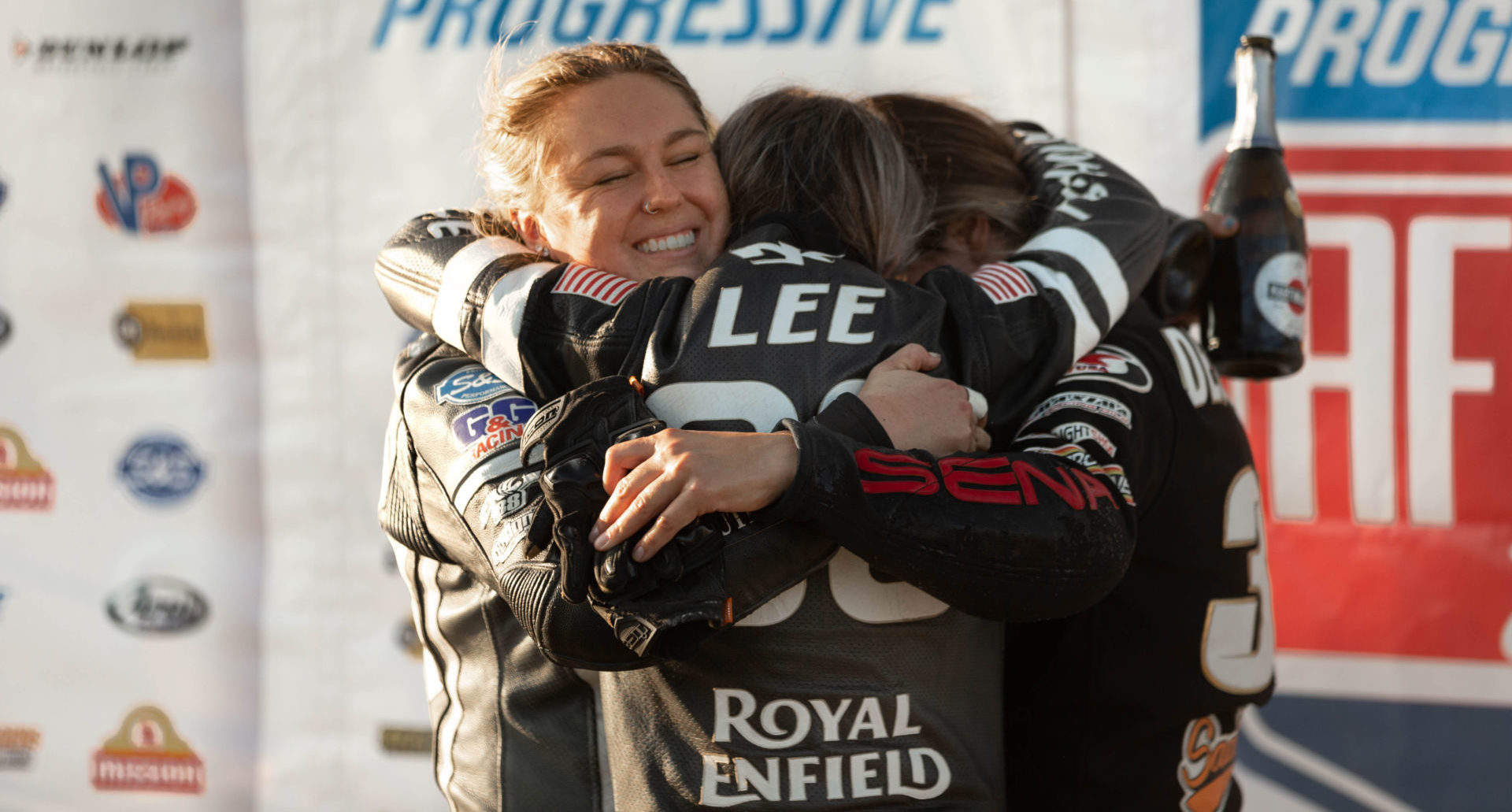 Back for a third year within the American Flat Track Championship, Royal Enfield's BUILD. TRAIN. RACE. program will feature its largest field yet of new and returning riders. Photo courtesy Royal Enfield North America.