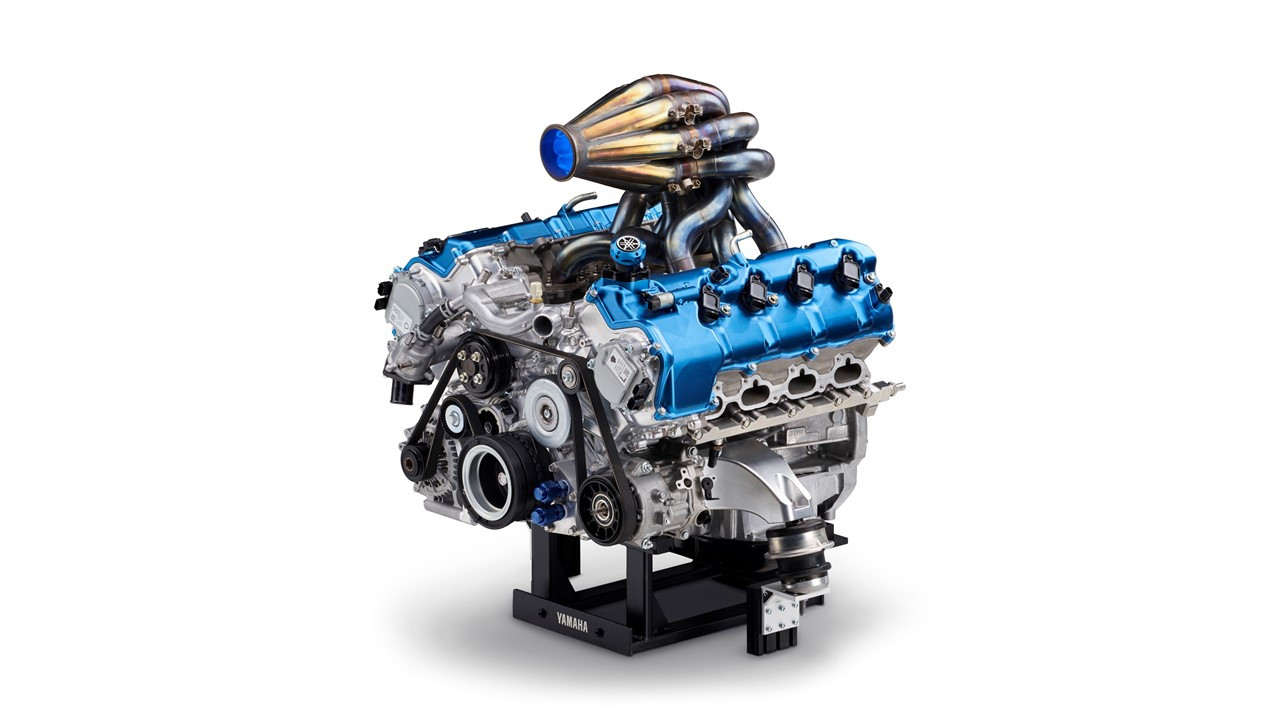 Yamaha's 5.0-liter V8 high-performance hydrogen engine. Photo courtesy Yamaha.