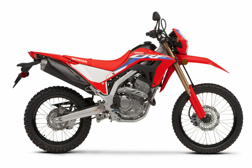 A 2022 Honda CRF300L. Photo courtesy American Honda.