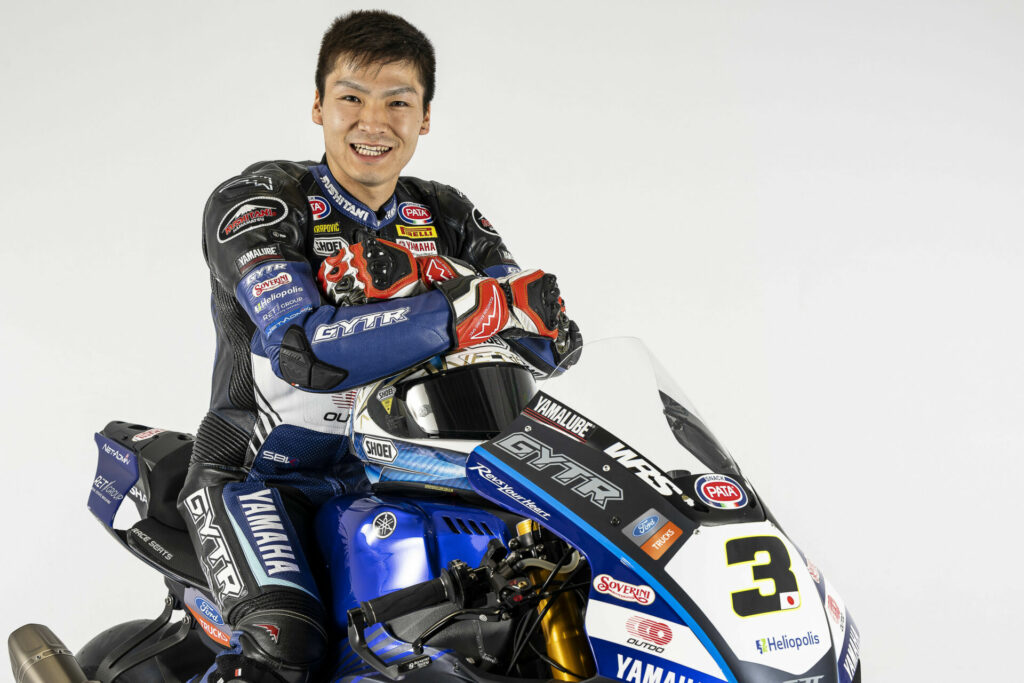 Kohta Nozane. Photo courtesy GRT GYTR Yamaha WorldSBK Team.