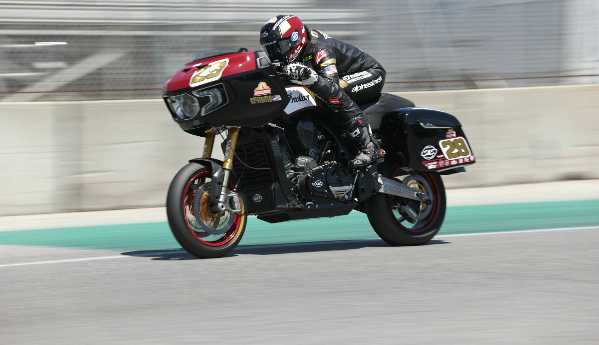 Tyler O'Hara (29) is returning to spearhead Indian's efforts in the 2022 MotoAmerica King Of The Baggers series. Photo by Brian J. Nelson, courtesy Indian Motorcycle.