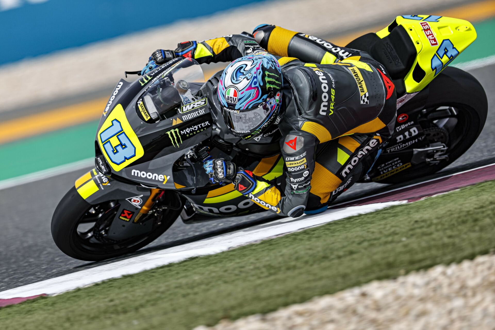 Celestino Vietti (13). Photo courtesy Mooney VR46 Racing Team.