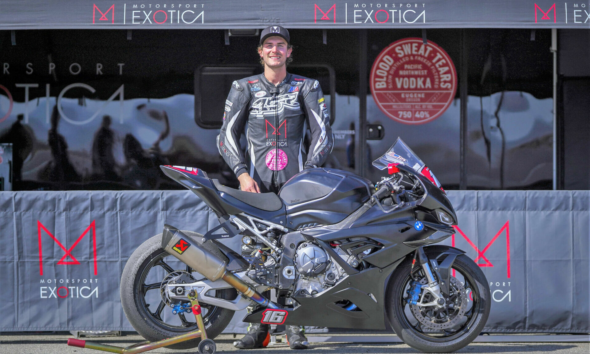 Ezra Beaubier and his Motorsport Exotica BMW M 1000 RR. Photo courtesy Motorsport Exotica.