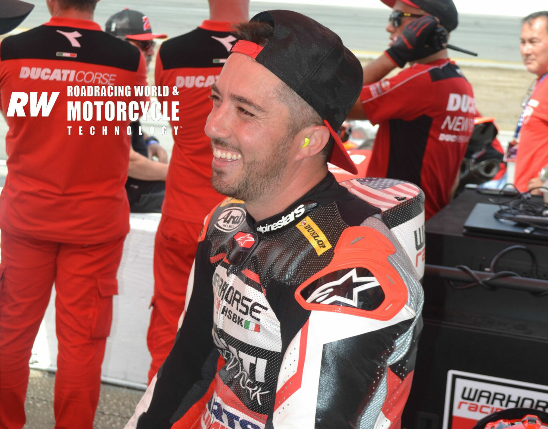 Josh Herrin on pit lane at Daytona International Speedway. Photo by David Swarts.