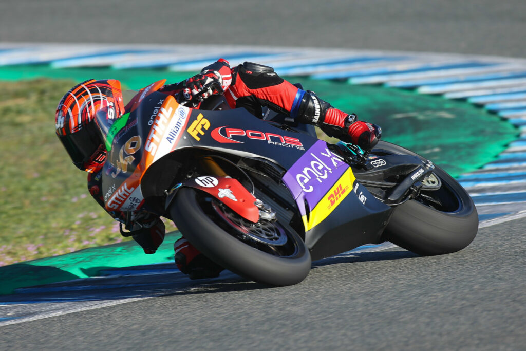 Two-time and defending MotoE World Cup Champion Jordi Torres (40). Photo courtesy Dorna.