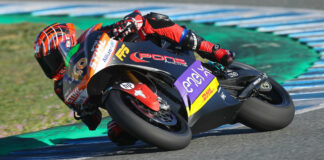 Two-time and defending MotoE World Cup Champion Jordi Torres (40). Photo courtesy Dorna.