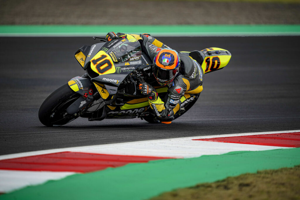 Luca Marini (10). Photo courtesy Mooney VR46 Racing Team.