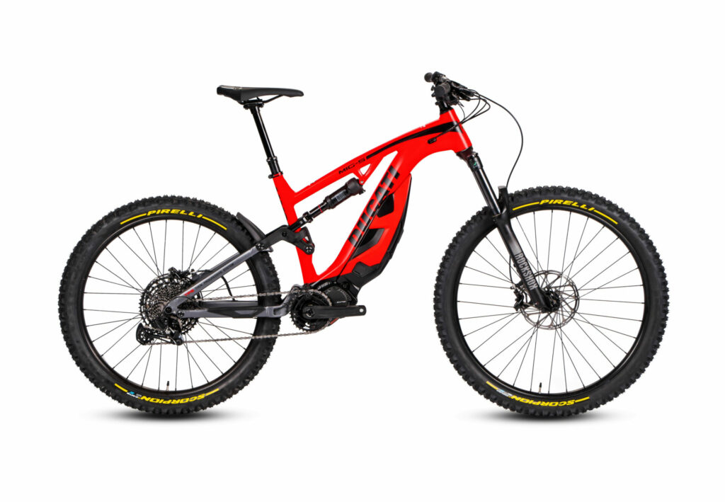 A Ducati MIG-S electric mountain bike. Photo courtesy Ducati.