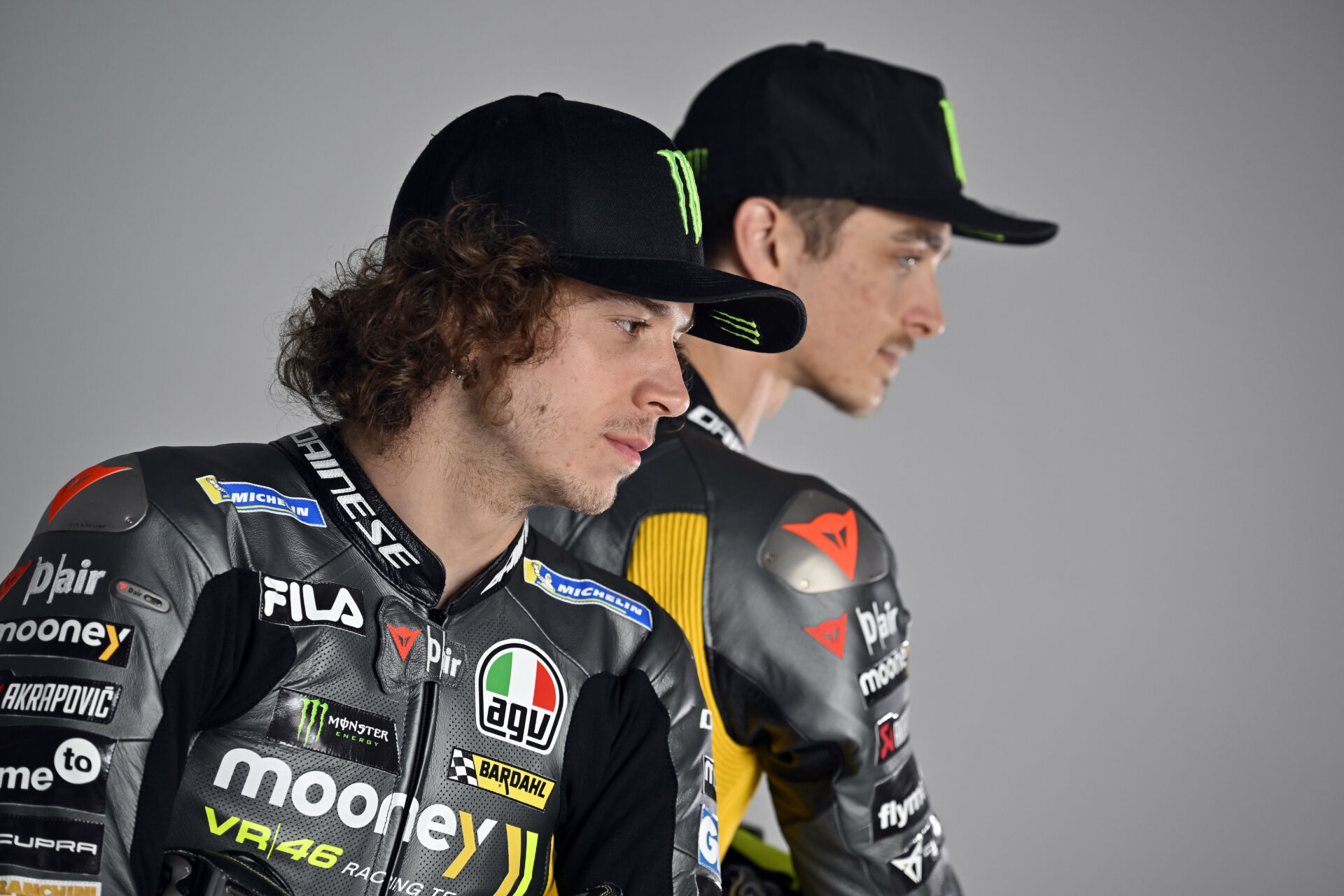 Mooney VR46 Racing Team MotoGP riders Marco Bezzecchi (left) and Luca Marini (right). Photo courtesy Mooney VR46 Racing Team.