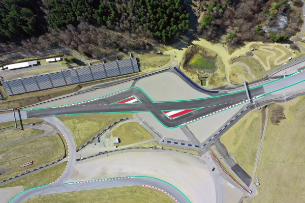 An overhead rendering of the new chicane installed between Turns One and Three at Red Bull Ring. Photo courtesy Red Bull Ring.