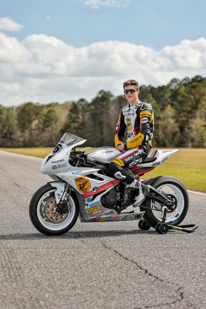 2021 Daytona 200 winner Brandon Paasch. Photo courtesy Triumph.