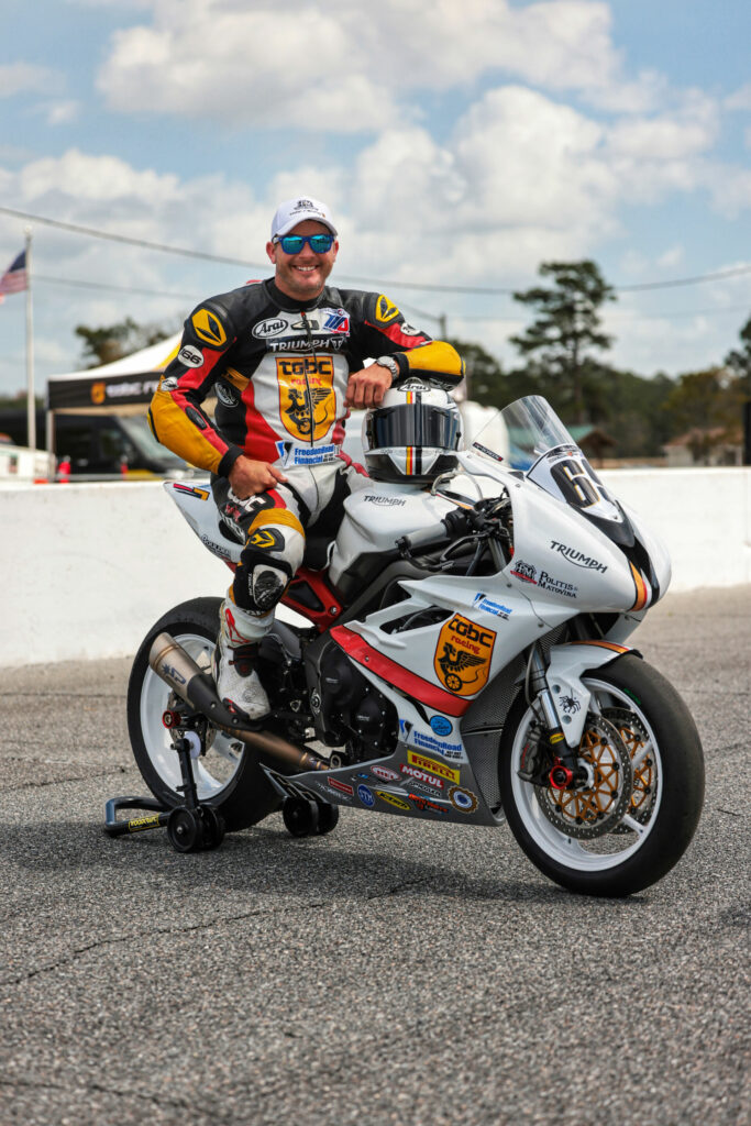 Four-time Daytona 200 winner Danny Eslick. Photo courtesy Triumph.