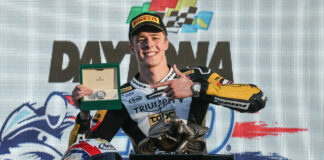 For the second consecutive year, Brandon Paasch collected the victory and Rolex watch. Photo by Brian J. Nelson, courtesy Pirelli.